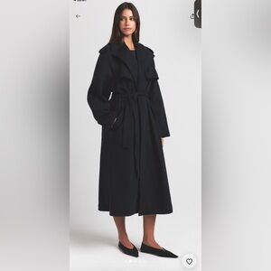 SKIMS Elegant Black Trench Coat